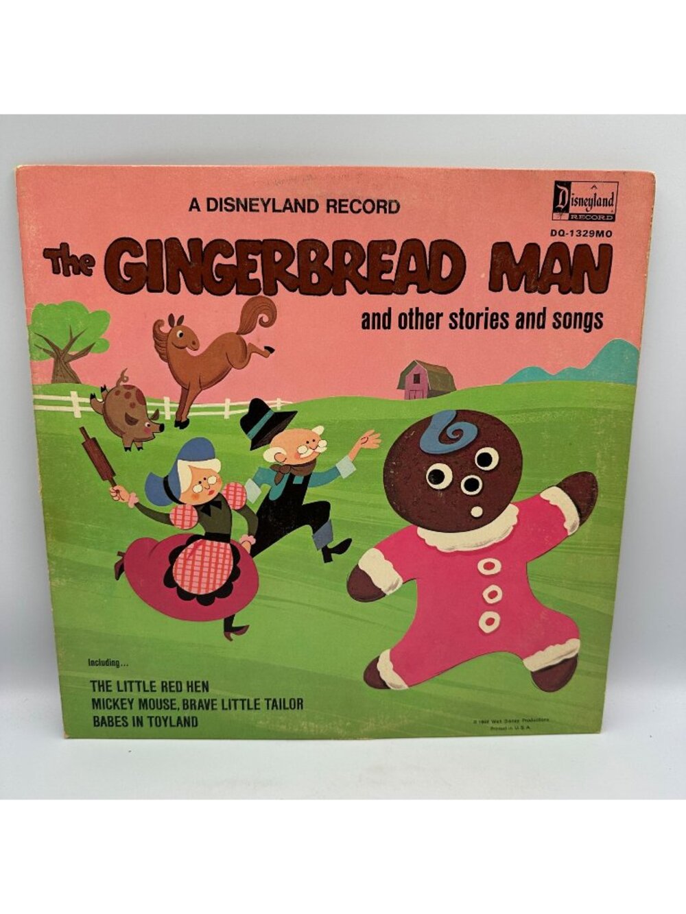 The Gingerbread Man And Other Stories And Songs Disneyland Record DQ-1329 Mono